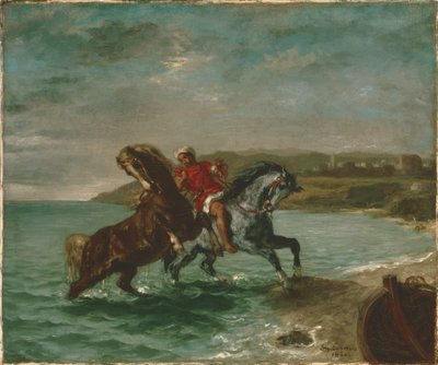 Horses Coming Out of the Sea by Ferdinand Victor Eugene Delacroix